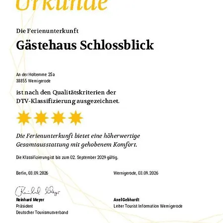 Apartment Gaestehaus Schlossblick *